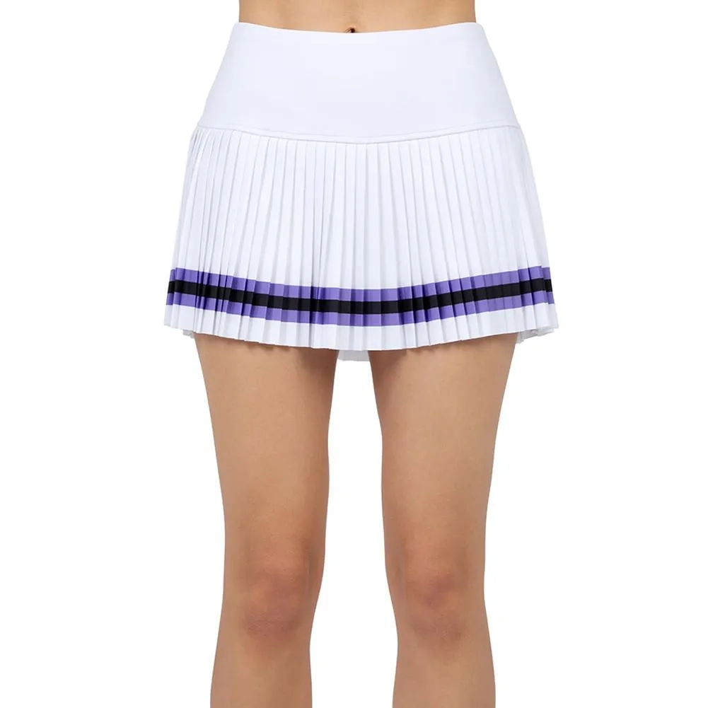 Women's Harper Tennis Skort White and Lavender