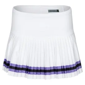 Women's Harper Tennis Skort White and Lavender